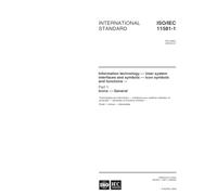 ISO/IEC 11581-1:2000, Information technology - User system interfaces and symbols - Icon symbols and functions - Part 1: Icons - General