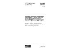 ISO/IEC 11586-5:1997, Information technology - Open Systems Interconnection - Generic upper layers security: Security Exchange Service Element (SESE) ... Conformance Statement (PICS) proforma