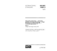 ISO/IEC 12087-3:1995, Information technology - Computer graphics and image processing - Image Processing and Interchange (IPI) - Functional specification - Part 3: Image Interchange Facility (IIF)