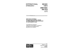 ISO/IEC 13213:1994, Information technology - Microprocessor systems - Control and Status Registers (CSR) Architecture for microcomputer buses