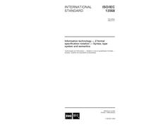 ISO/IEC 13568:2002, Information technology - Z formal specification notation - Syntax, type system and semantics