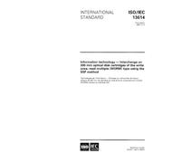 ISO/IEC 13614:1995, Information technology - Interchange on 300 mm optical disk cartridges of the write once, read multiple (WORM) type using the SSF method