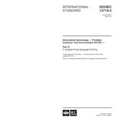 ISO/IEC 13719-2:1998, Information technology - Portable Common Tool Environment (PCTE) - Part 2: C programming language binding