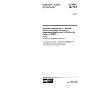 ISO/IEC 14478-3:1998, Information technology - Computer graphics and image processing - Presentation Environment for Multimedia Objects (PREMO) - Part 3: Multimedia Systems Services