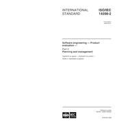 ISO/IEC 14598-2:2000, Software engineering - Product evaluation - Part 2: Planning and management