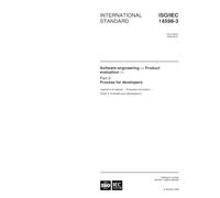 ISO/IEC 14598-3:2000, Software engineering - Product evaluation - Part 3: Process for developers