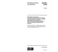 ISO/IEC 15050:2003, Information technology - Telecommunications and information exchange between systems - Private Integrated Services Network ... Advice Of Charge supplementary services