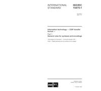 ISO/IEC 15475-1:2002, Information technology - CDIF transfer format - Part 1: General rules for syntaxes and encodings