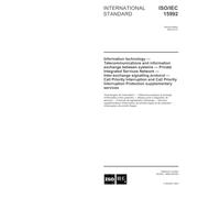 ISO/IEC 15992:2003, Information technology - Telecommunications and information exchange between systems - Private Integrated Services Network ... Priority Interruption Protection suppleme