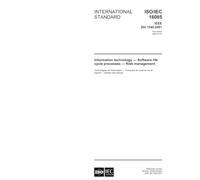 ISO/IEC 16085:2004, Information technology - Software life cycle processes - Risk management