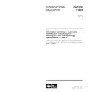 ISO/IEC 16388:1999, Information technology -- Automatic identification and data capture techniques -- Bar code symbology specifications -- Code 39