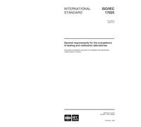 ISO/IEC 17025:1999, General requirements for the competence of testing and calibration laboratories