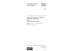 ISO/IEC 17050-2:2004, Conformity assessment - Suppliers declaration of conformity - Part 2: Supporting documentation