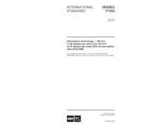 ISO/IEC 17342:2004, Information technology - 80 mm (1,46 Gbytes per side) and 120 mm (4,70 Gbytes per side) DVD re-recordable disk (DVD-RW)
