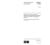 ISO/IEC 18019:2004, Software and system engineering - Guidelines for the design and preparation of user documentation for application software