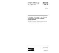 ISO/IEC 18036:2003, Information technology - Icon symbols and functions for World Wide Web browser toolbars