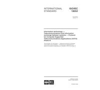 ISO/IEC 18052:2000, Information technology -- Telecommunications and information exchange between systems -- Protocol for Computer Supported Telecommunications Applications (CSTA) Phase III