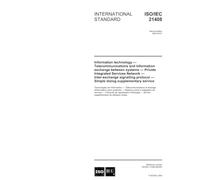 ISO/IEC 21408:2003, Information technology - Telecommunications and information exchange between systems - Private Integrated Services Network ... protocol Simple dialog supplementary service