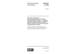 ISO/IEC 21409:2001, Information technology - Telecommunications and information exchange between systems - Corporate telecommunication networks ... protocol for the support of supplementary ser