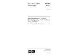 ISO/IEC 21827:2002, Information technology - Systems Security Engineering - Capability Maturity Model (SSE-CMM)
