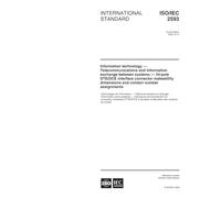 ISO/IEC 2593:2000, Information technology -- Telecommunications and information exchange between systems -- 34-pole DTE/DCE interface connector mateability dimensions and contact number assignments