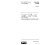 ISO/IEC 27000:2016, Fourth Edition: Information technology - Security techniques - Information security management systems - Overview and vocabulary