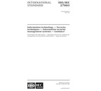 ISO/IEC 27003:2017, Segunda Edición: Tecnología de la información - Técnicas de seguridad - Sistemas de gestión de seguridad de la información - Orientación: 8.2