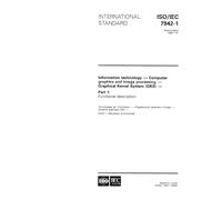 ISO/IEC 7942-1:1994, Information technology - Computer graphics and image processing - Graphical Kernel System (GKS) - Part 1: Functional description