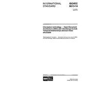 ISO/IEC 8613-14:1997, Information technology - Open Document Architecture (ODA) and interchange format: Temporal relationships and non-linear structures