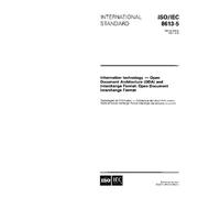 ISO/IEC 8613-5:1994, Information technology - Open Document Architecture (ODA) and Interchange Format: Open Document Interchange Format