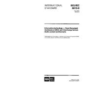 ISO/IEC 8613-9:1996, Information technology - Open Document Architecture (ODA) and interchange format: Audio content architectures