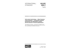 ISO/IEC 8650-1:1996, Information technology - Open Systems Interconnection - Connection-oriented protocol for the Association Control Service Element: Protocol specification