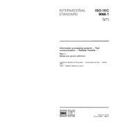 ISO/IEC 9066-1:1989, Information processing systems - Text communication - Reliable Transfer - Part 1: Model and service definition