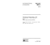 ISO/IEC 9072-1:1989, Information processing systems - Text communication - Remote Operations - Part 1: Model, notation and service definition