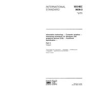 ISO/IEC 9636-3:1991, Information technology - Computer graphics - Interfacing techniques for dialogues with graphical devices (CGI) - Functional specification - Part 3: Output