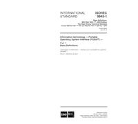 ISO/IEC 9945-1:2003, Information technology -- Portable Operating System Interface (POSIX) -- Part 1: Base Definitions