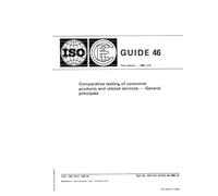 ISO/IEC Guide 46:1985, Comparative testing of consumer products and related services -- General principles