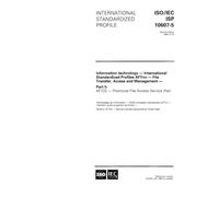 ISO/IEC ISP 10607-5:1995, Information technology - International Standardized Profiles AFTnn - File Transfer, Access and Management - Part 5: AFT22 - Positional File Access Service (flat)