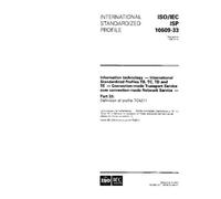 ISO/IEC ISP 10609-33:1995, Information technology - International Standardized Profiles TB, TC, TD and TE - Connection-mode Transport Service over ... - Part 33: Definition of profile TC4211