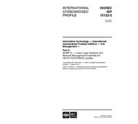 ISO/IEC ISP 15122-2:1999, Information technology -- International Standardized Profiles AOM3nn -- OSI Management -- Lower Layer Systems and Network ... Network Management Ensemble for TB/TC/TD/T