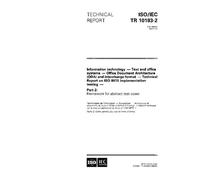 ISO/IEC TR 10183-2:1993, Information technology - Text and office systems - Office Document Architecture (ODA) and interchange format - Technical ... - Part 2: Framework for abstract test cases