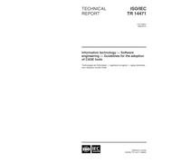 ISO/IEC TR 14471:1999, Information technology -- Software engineering -- Guidelines for the adoption of CASE tools