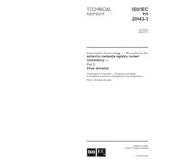 ISO/IEC TR 20943-3:2004, Information technology - Procedures for achieving metadata registry content consistency - Part 3: Value domains