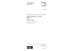 ISO/IEC TR 9126-2:2003, Software engineering - Product quality - Part 2: External metrics