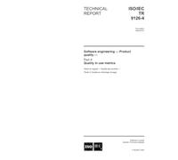 ISO/IEC TR 9126-4:2004, Software engineering - Product quality - Part 4: Quality in use metrics