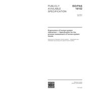 ISO/PAS 18152:2003, Ergonomics of human-system interaction - Specification for the process assessment of human-system issues