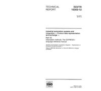 ISO/TR 10303-12:1997, Industrial automation systems and integration - Product data representation and exchange - Part l2: Description methods: The EXPRESS-I language reference manual
