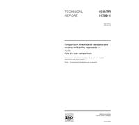 ISO/TR 14799-1:2005, Comparison of worldwide escalator and moving walk safety standards - Part 1: Rule by rule comparison