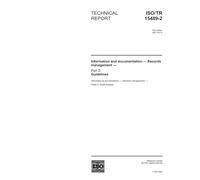 ISO/TR 15489-2:2001, Information and documentation - Records management - Part 2: Guidelines