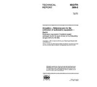 ISO/TR 389-5:1998, Acoustics - Reference zero for the calibration of audiometric equipment - Part 5: Reference equivalent threshold sound pressure ... tones in the frequency range 8 kHz to 16 kHz
